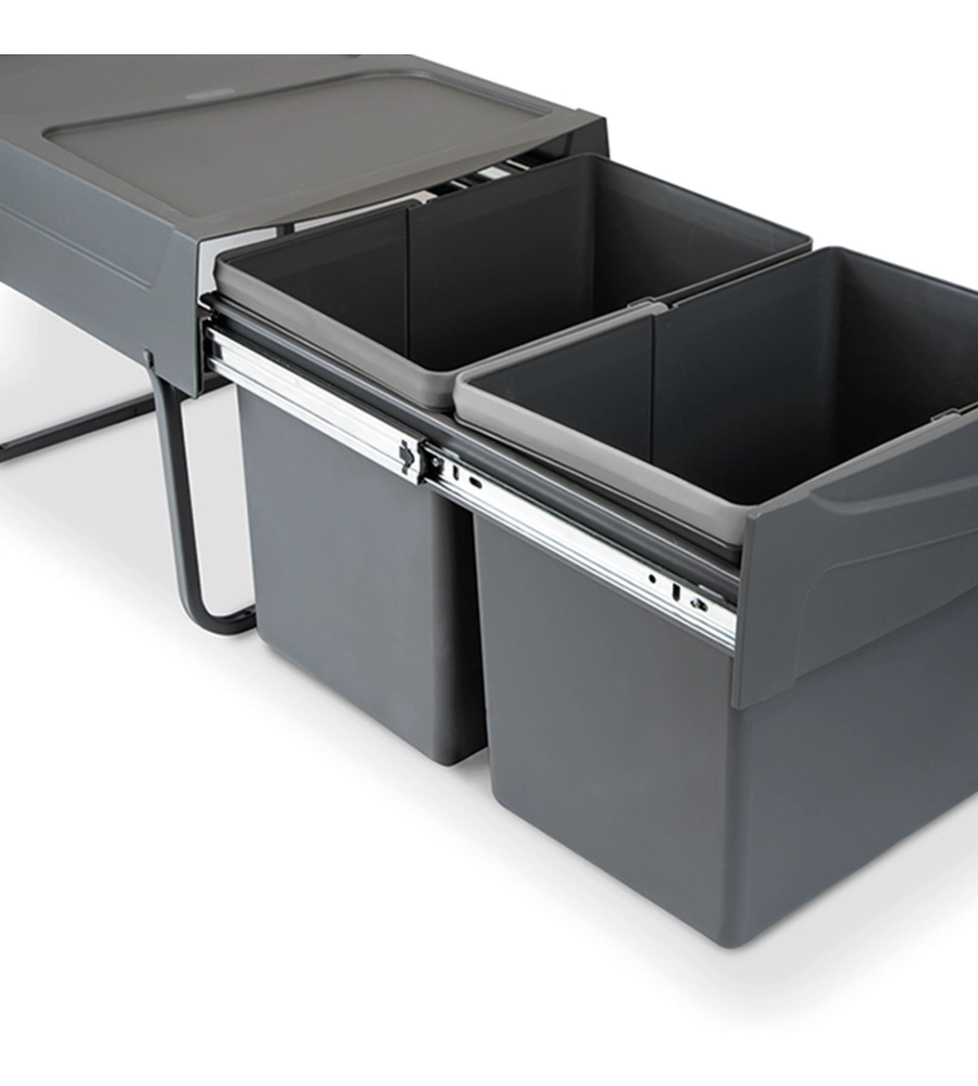 2 PATTUMIERE PER RACCOLTA DIFFERENZIATA, 2X15 L